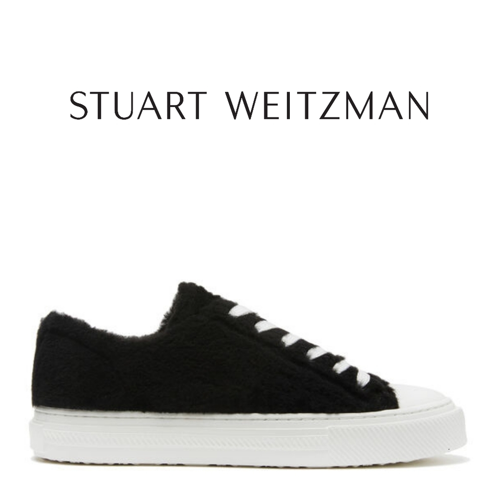 Stuart Weitzman Ollie Chill Black Sneakers Size 7.5 B - Picture 4 of 6